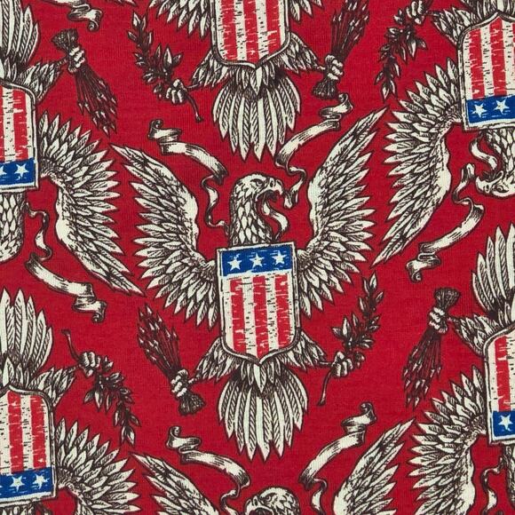 LuLaRoe Julia Dress 2XL Patriotic Americana Red Eagle Stars Stripes USA Flag - Picture 3 of 10